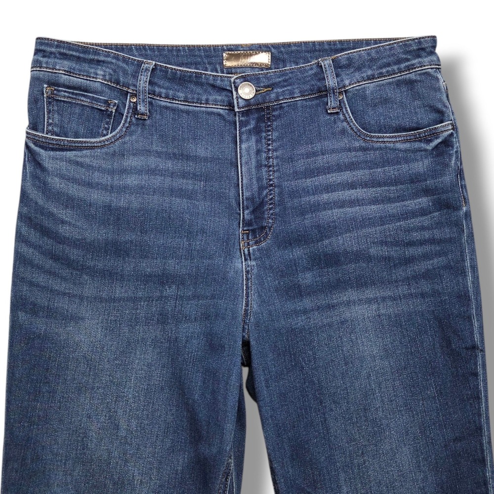 Kut from the Kloth Kelsey Jeans Womens 14 Fab Ab Ankle Flare High Rise Fray Hem - Picture 2 of 10